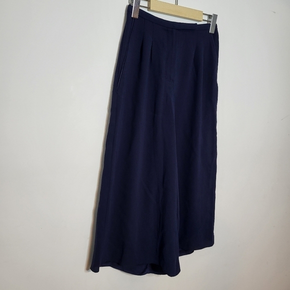 Aritzia Babaton Navy Blue Lazarus Culottes Pants Size 00 - Picture 3 of 10